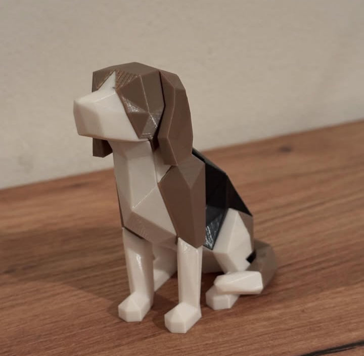 🧩 Puzzle Magnético - Beagle Sentado 🐶